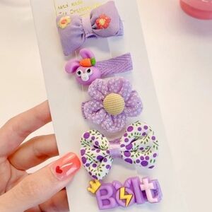 Girls Cute Purple Star‎ Delu 5-Piece Set NEW